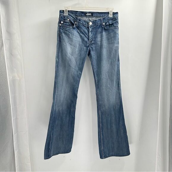 Rock & Republi Women’s Size 30x34 Midrise Flare Embellished Jeans - Picture 1 of 10